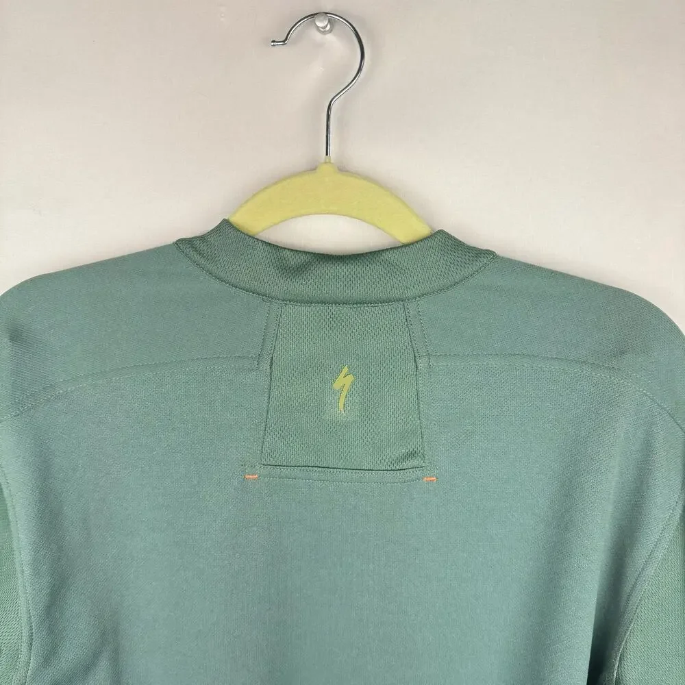 Specialized Low-Key Jersey Sage Green Short‎ Sleeve Outdoors Trail Top Sz Medium